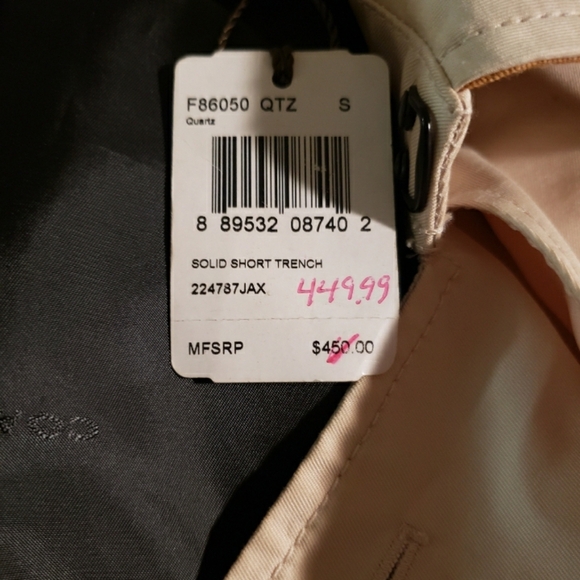 NWTS COACH Mid-Length Trench Coat | Size Small - Picture 3 of 16